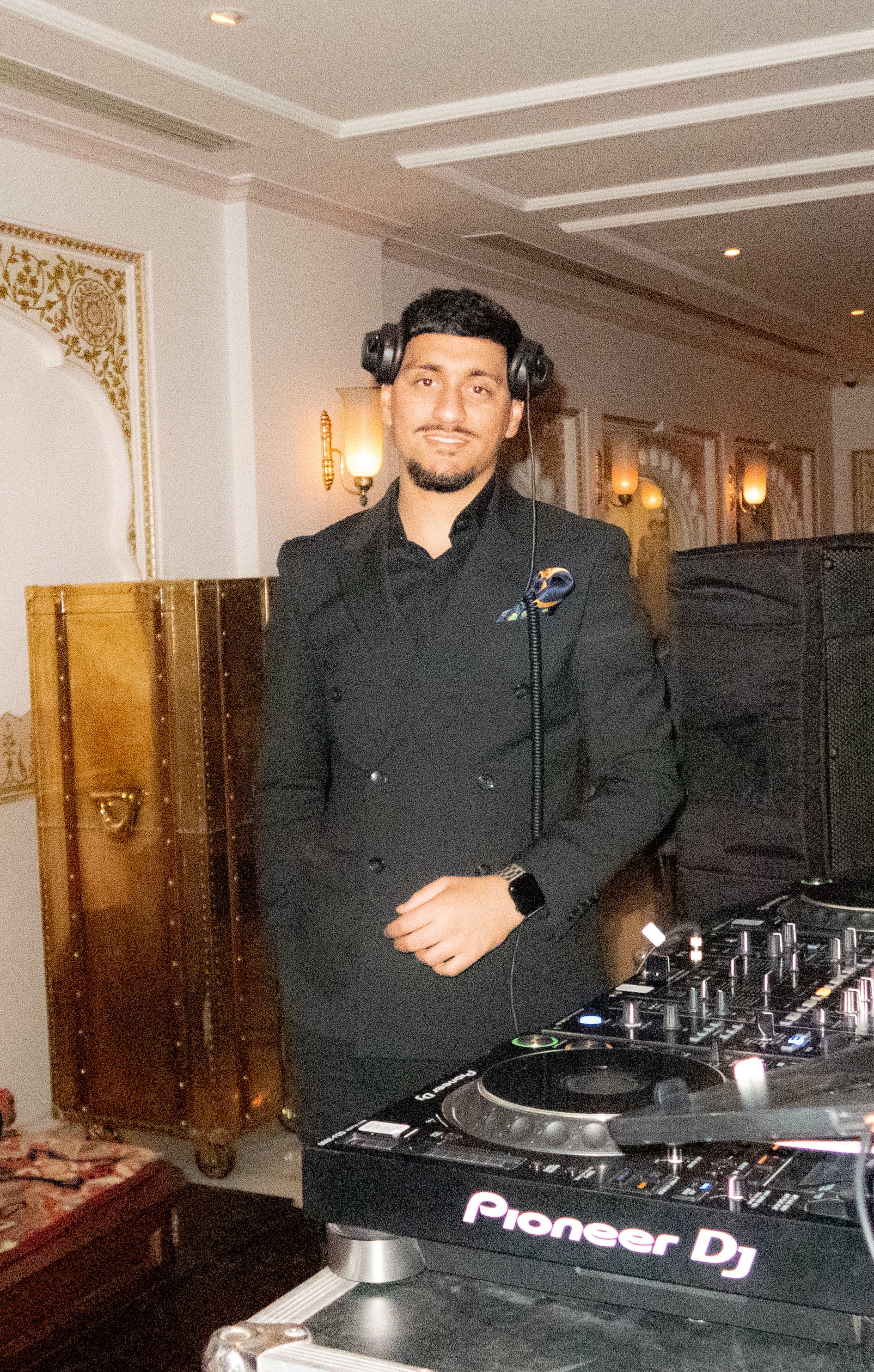 DJ AJ performing at a wedding